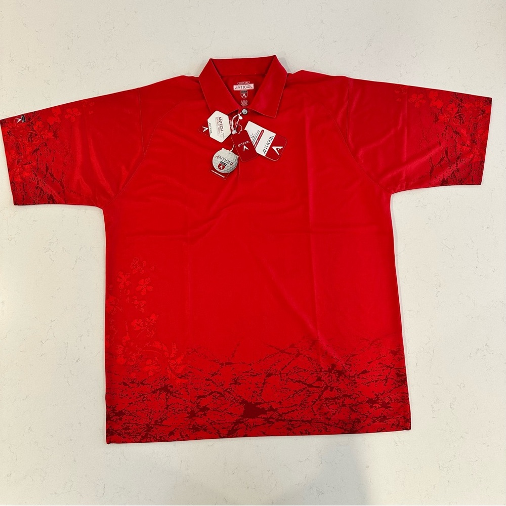 Antigua Red Men's Polo Shirt